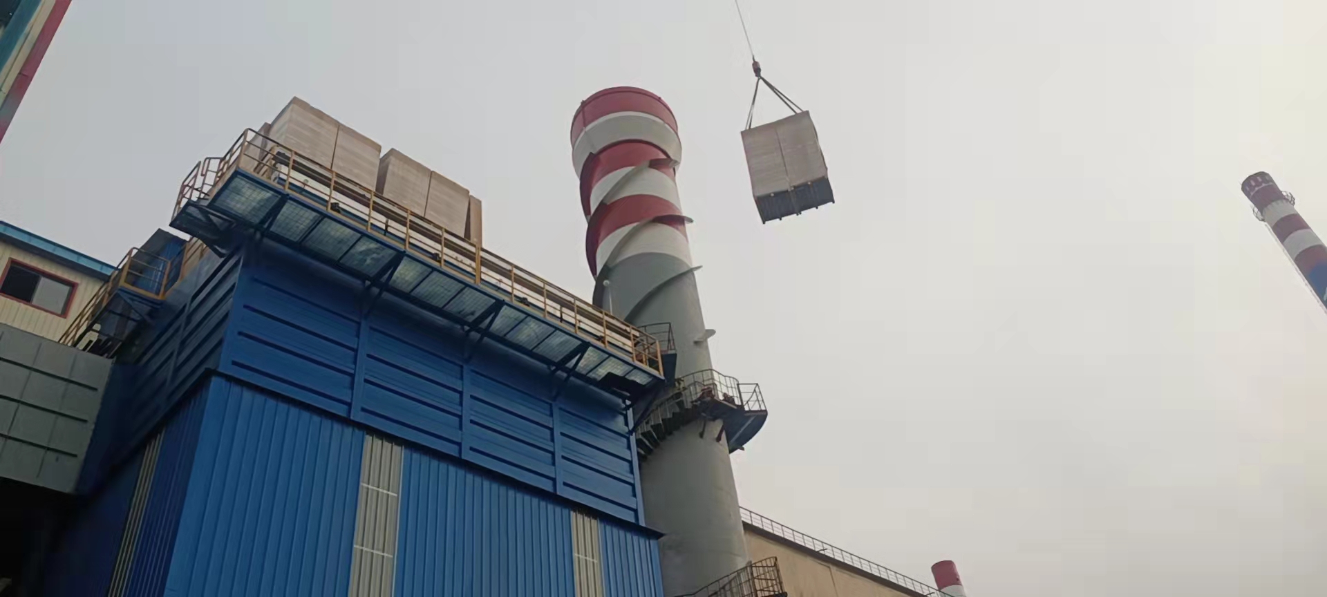 鋼鐵出鐵場(chǎng)新建濾筒除塵器